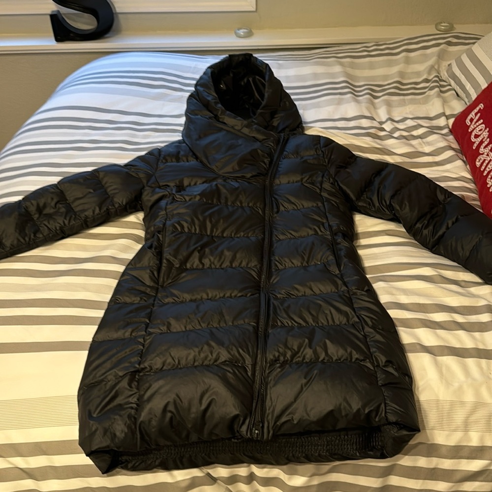 NIKE puffer long jacket size M Black